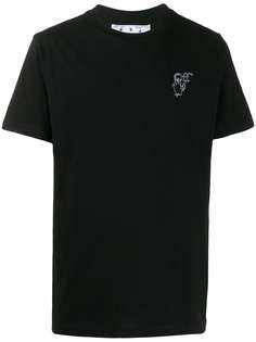 Off-White футболка с вышивкой