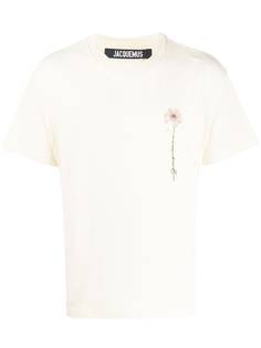 Jacquemus Fleur embroidered logo T-shirt