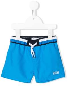 BOSS Kidswear плавки-шорты с вышитым логотипом