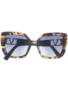Valentino Eyewear солнцезащитные очки VA4065 в квадратной оправе