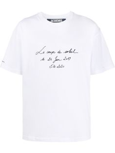 Jacquemus Le coup de Soleil embroidered t-shirt
