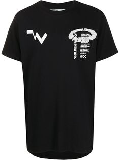 Off-White футболка с графичным принтом