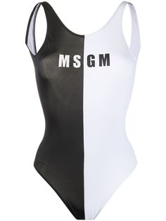MSGM монохромный купальник с логотипом