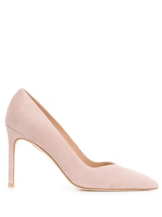 Stuart Weitzman pointed suede pumps