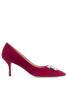 Stuart Weitzman crystal broach pumps