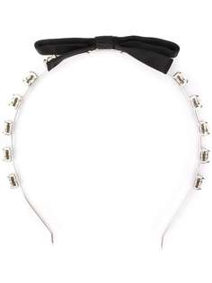 Miu Miu embellished bow headband