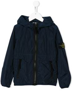 Stone Island Junior бомбер с капюшоном