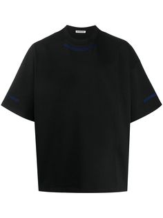 Jil Sander contrast stitching detailed T-shirt