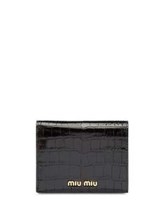 Miu Miu кошелек с тиснением под кожу крокодила