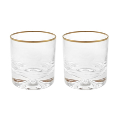 Набор стаканов Dartington Crystal Dimple Gold 285 мл 2 шт