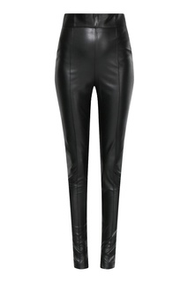 Черные леггинсы из материала под кожу Ermanno Scervino