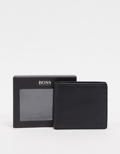 Кожаный бумажник BOSS-Черный