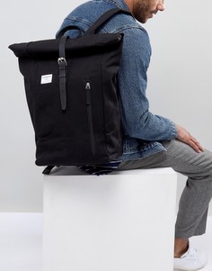 Черный рюкзак роллтоп Sandqvist Dante