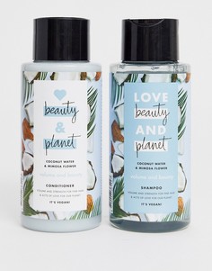 Шампунь и бальзам для волос Love Beauty and Planet Volume and Bounty-Бесцветный