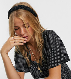 Черная атласная повязка на голову Accessorize-Черный
