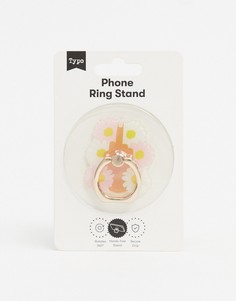 Кольцо для телефона с цветочной отделкой Typo-Мульти
