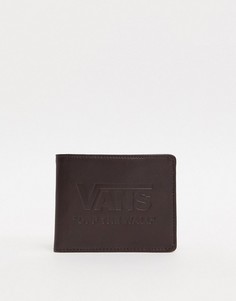 Коричневый бумажник с логотипом Vans
