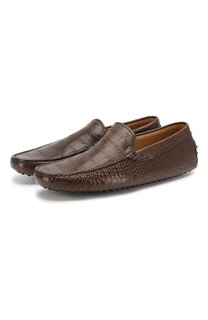 Мокасины из кожи крокодила Tod’s