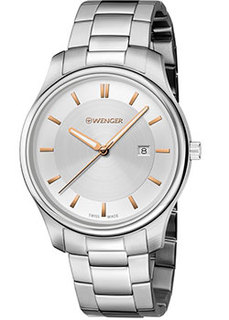 Швейцарские наручные мужские часы Wenger 01.1441.105. Коллекция City Classic