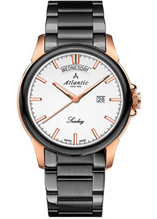 Швейцарские наручные мужские часы Atlantic 69555.43.21R. Коллекция Seaday