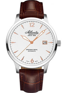 Швейцарские наручные мужские часы Atlantic 68750.41.25R. Коллекция Speedway Royal