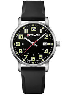 Швейцарские наручные мужские часы Wenger 01.1641.110. Коллекция Avenue