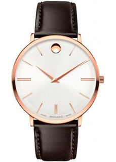 Швейцарские наручные мужские часы Movado 0607089. Коллекция Ultra Slim