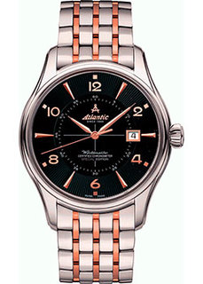 Швейцарские наручные мужские часы Atlantic 52753.41.65RM. Коллекция Worldmaster