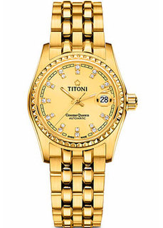 Швейцарские наручные женские часы Titoni 729-G-306. Коллекция Cosmo Queen