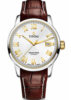 Швейцарские наручные мужские часы Titoni 83538-SY-ST-561. Коллекция Space Star