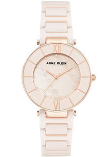 fashion наручные женские часы Anne Klein 3266LPRG. Коллекция Ceramics