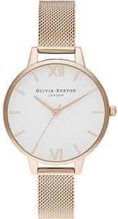 fashion наручные женские часы Olivia Burton OB16DE10. Коллекция White Dial Mesh