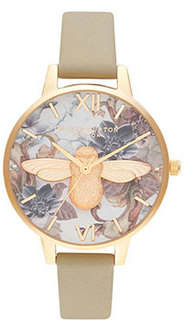 fashion наручные женские часы Olivia Burton OB16CS22. Коллекция Marble Florals