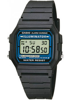 Японские наручные мужские часы Casio F-105W-1A. Коллекция Digital