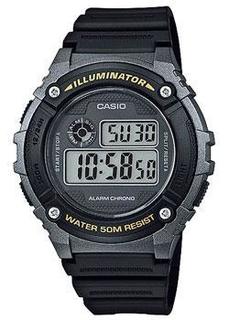 Японские наручные мужские часы Casio W-216H-1B. Коллекция Digital