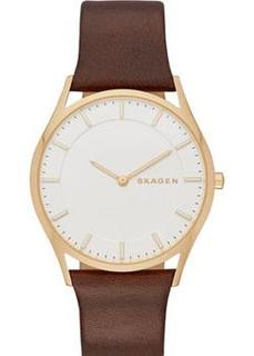 Швейцарские наручные мужские часы Skagen SKW6225. Коллекция Leather
