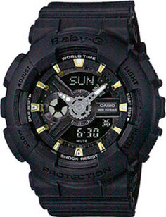 Японские наручные женские часы Casio BA-110GA-1A. Коллекция Baby-G