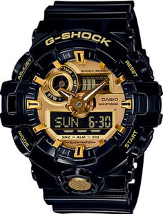 Японские наручные мужские часы Casio GA-710GB-1A. Коллекция G-Shock