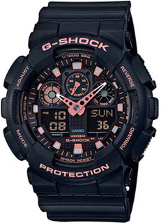 Японские наручные мужские часы Casio GA-100GBX-1A4. Коллекция G-Shock