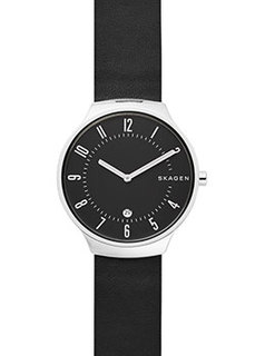 Швейцарские наручные мужские часы Skagen SKW6459. Коллекция Leather