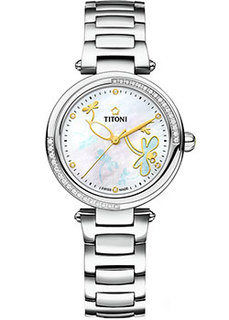 Швейцарские наручные женские часы Titoni 23977-S-DB-589. Коллекция Miss Lovely