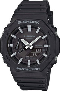 Японские наручные мужские часы Casio GA-2100-1AER. Коллекция G-Shock