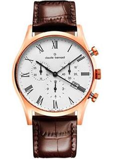 Швейцарские наручные мужские часы Claude Bernard 10218-37RBR. Коллекция Classic Gents
