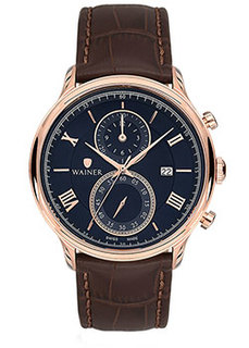 Швейцарские наручные мужские часы Wainer WA.19588C. Коллекция Wall Street