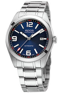 Швейцарские наручные мужские часы Epos 3411.131.20.56.30. Коллекция Sportive