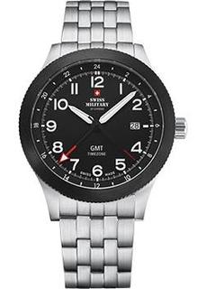 Швейцарские наручные мужские часы Swiss military SM34053.03. Коллекция GMT