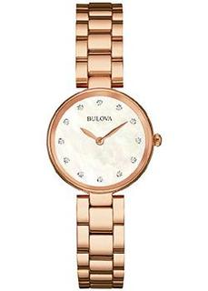 Японские наручные женские часы Bulova 97S111. Коллекция Diamonds