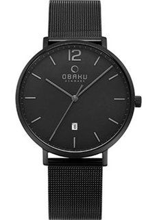 fashion наручные мужские часы Obaku V181GDBBMB. Коллекция Mesh