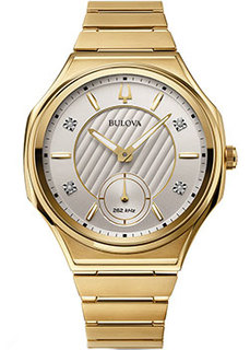 Японские наручные женские часы Bulova 97P136. Коллекция Curv Ladies
