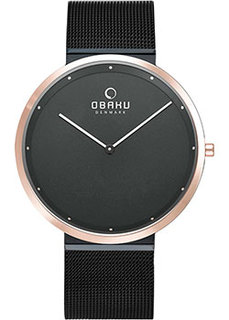 fashion наручные мужские часы Obaku V230GXMBMB. Коллекция Ultra Slim